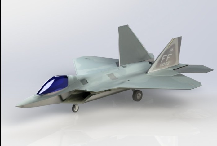 F22 Raptor Isometric