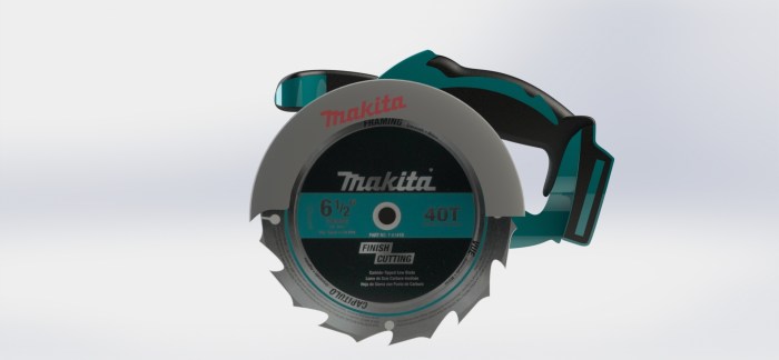 Circular saw front view